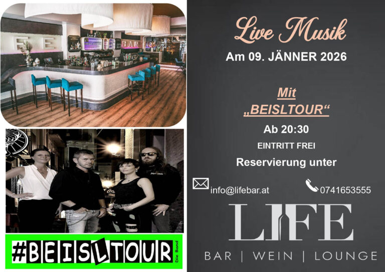 Mehr über den Artikel erfahren Live Musik – 09. Jänner 2026 mit Beisltour